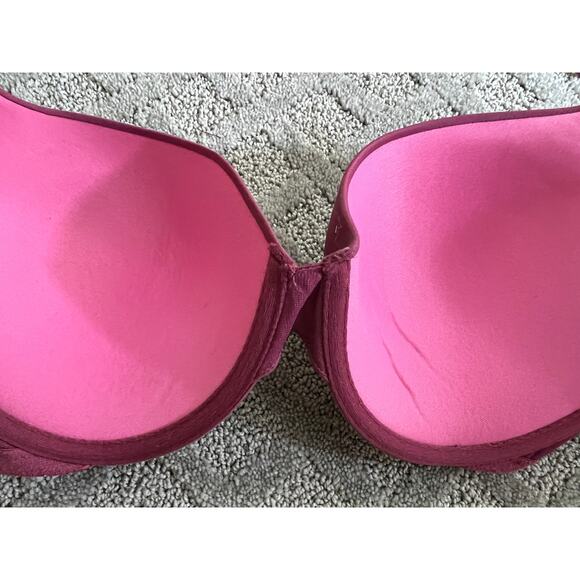 Victoria's Secret PINK Bra 36D Wear Everywhere Push-up Padded Smoothing Rose - Picture 6 of 6